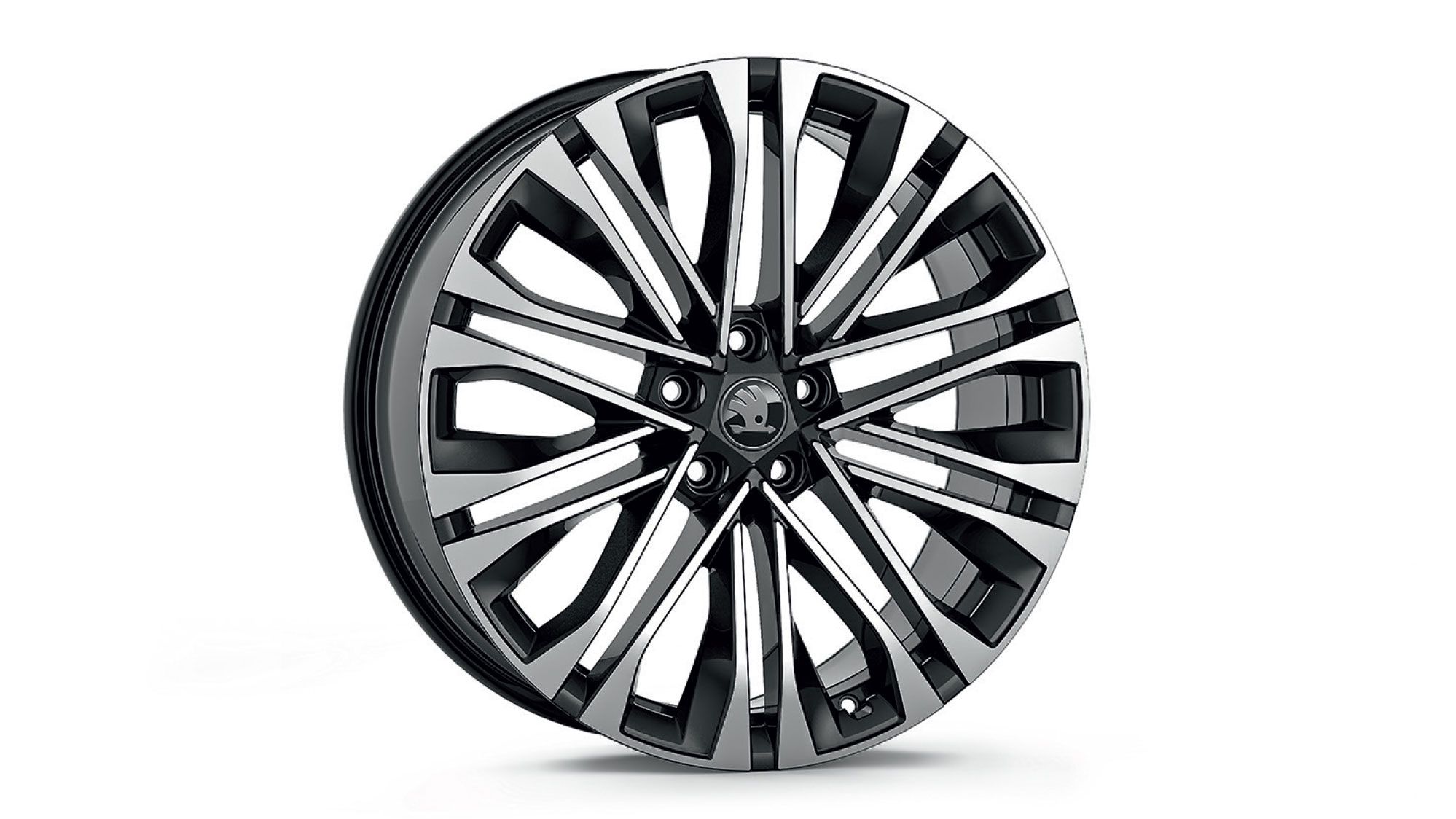 Škoda Leichtmetallfelge Venus Schwarz glanzgedreht