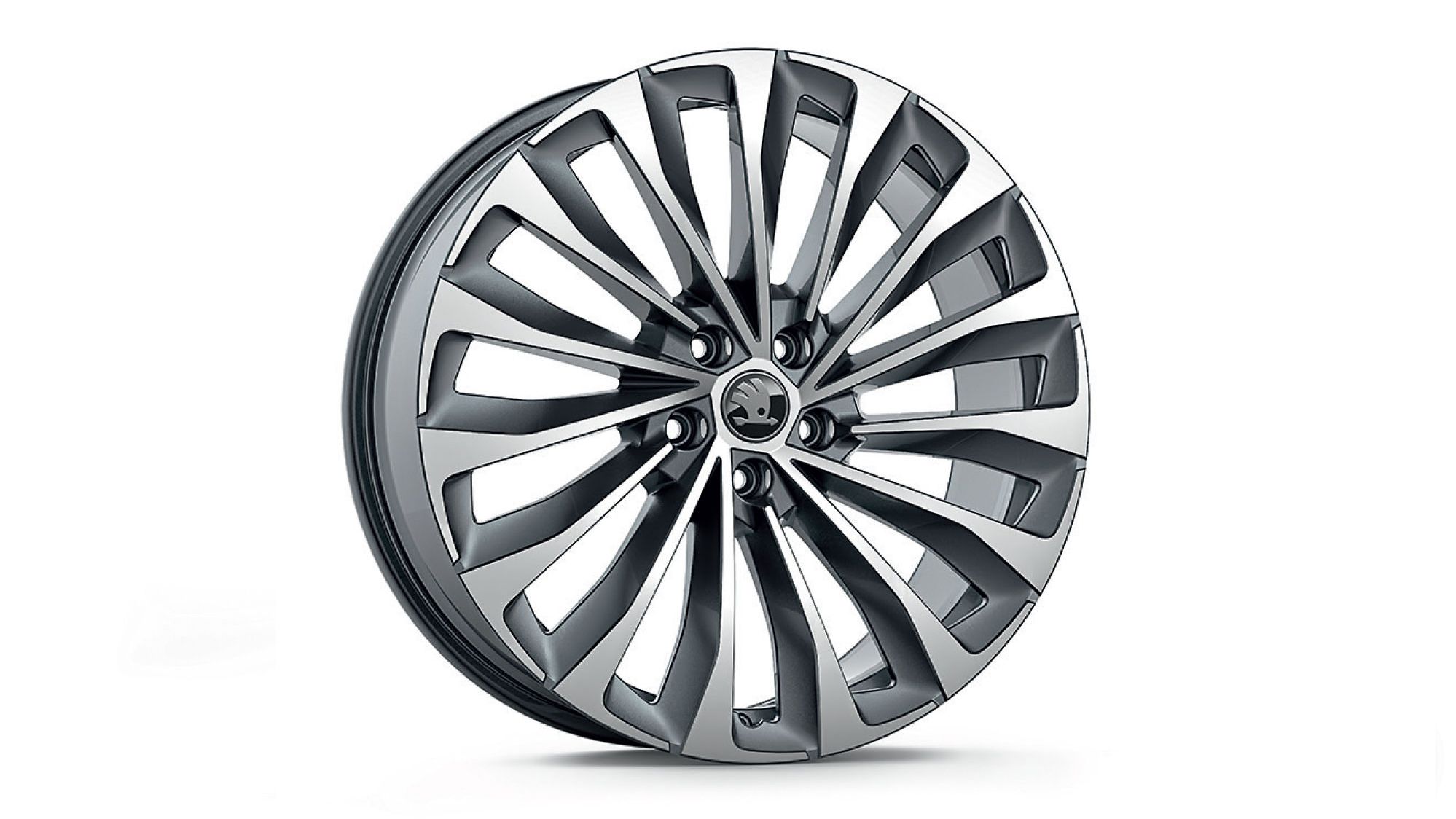 Škoda Leichtmetallfelge Asterion Anthrazit glanzgedreht