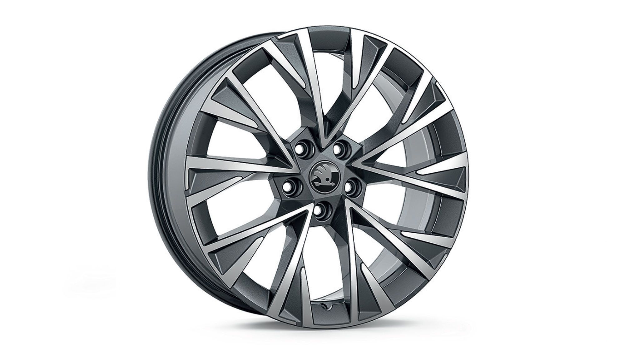 Škoda Leichtmetallfelge Dofida Anthrazit glanzgedreht