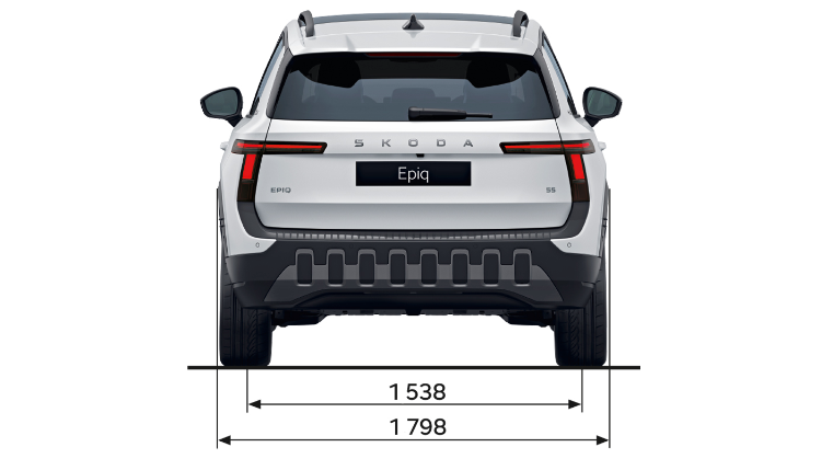 Škoda Epiq Abmessungen Hinten