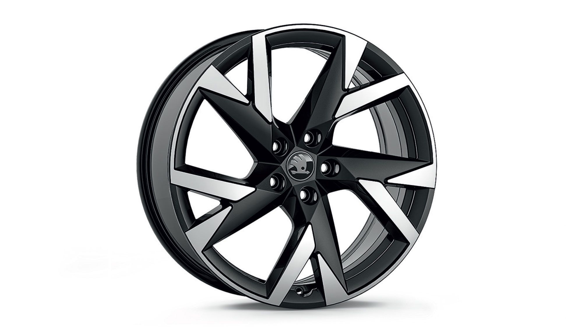 Škoda Leichtmetallfelge Aniara Schwarz glanzgedreht