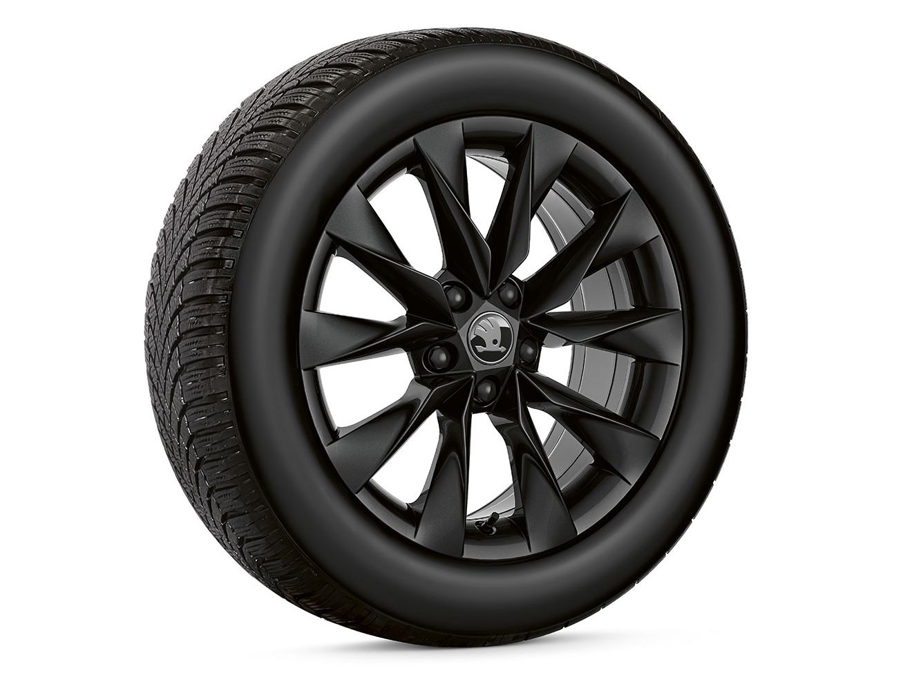 Škoda Fabia Winterkomplett­räder Crystal Schwarz 17˝
