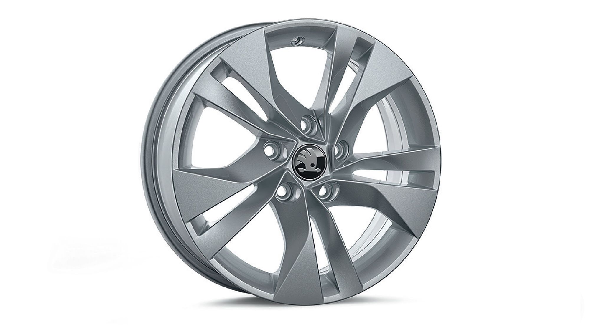 Škoda Leichtmetallfelge Spitzberg Silber