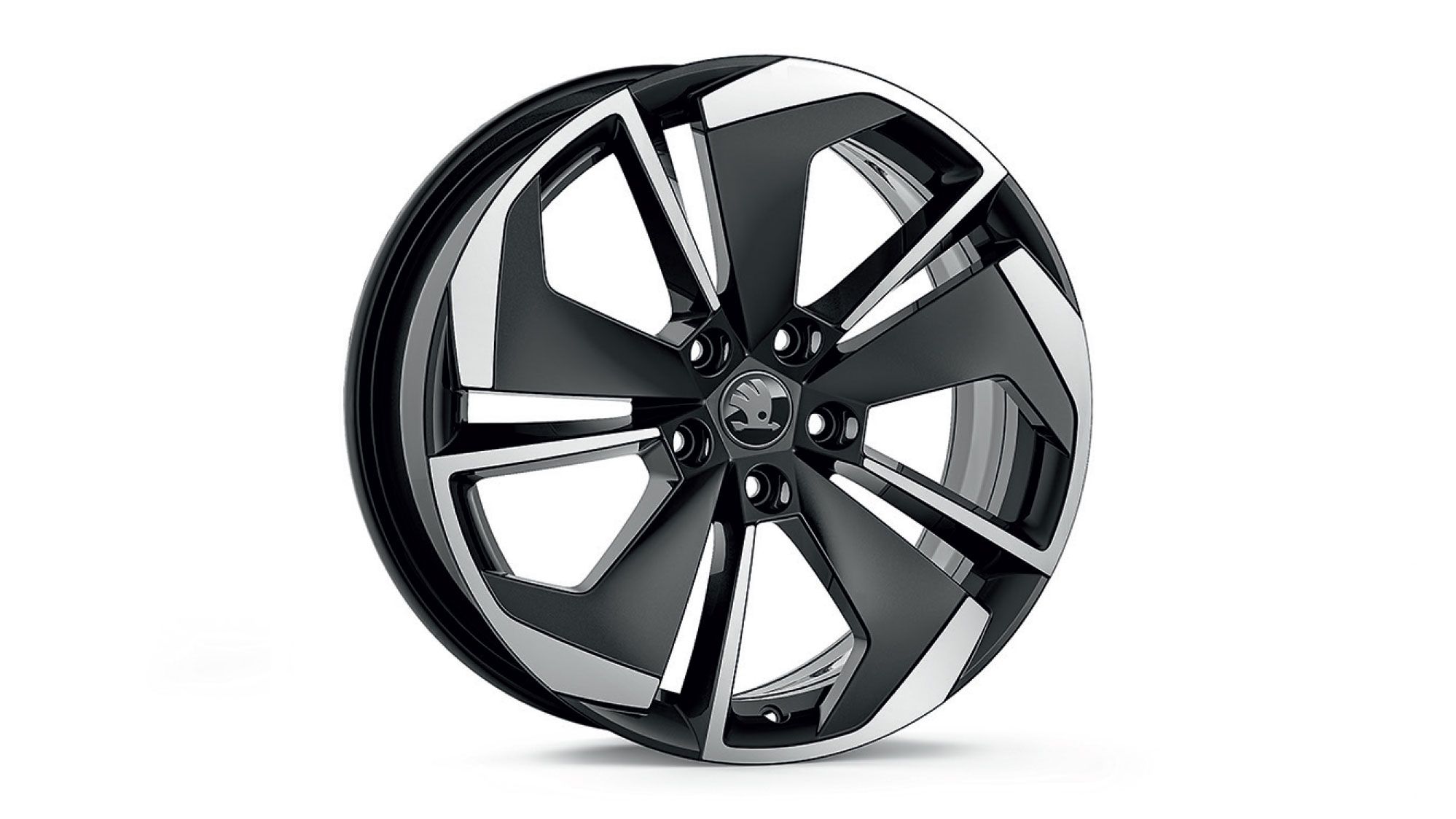 Škoda Leichtmetallfelge Comet Schwarz glanzgedreht