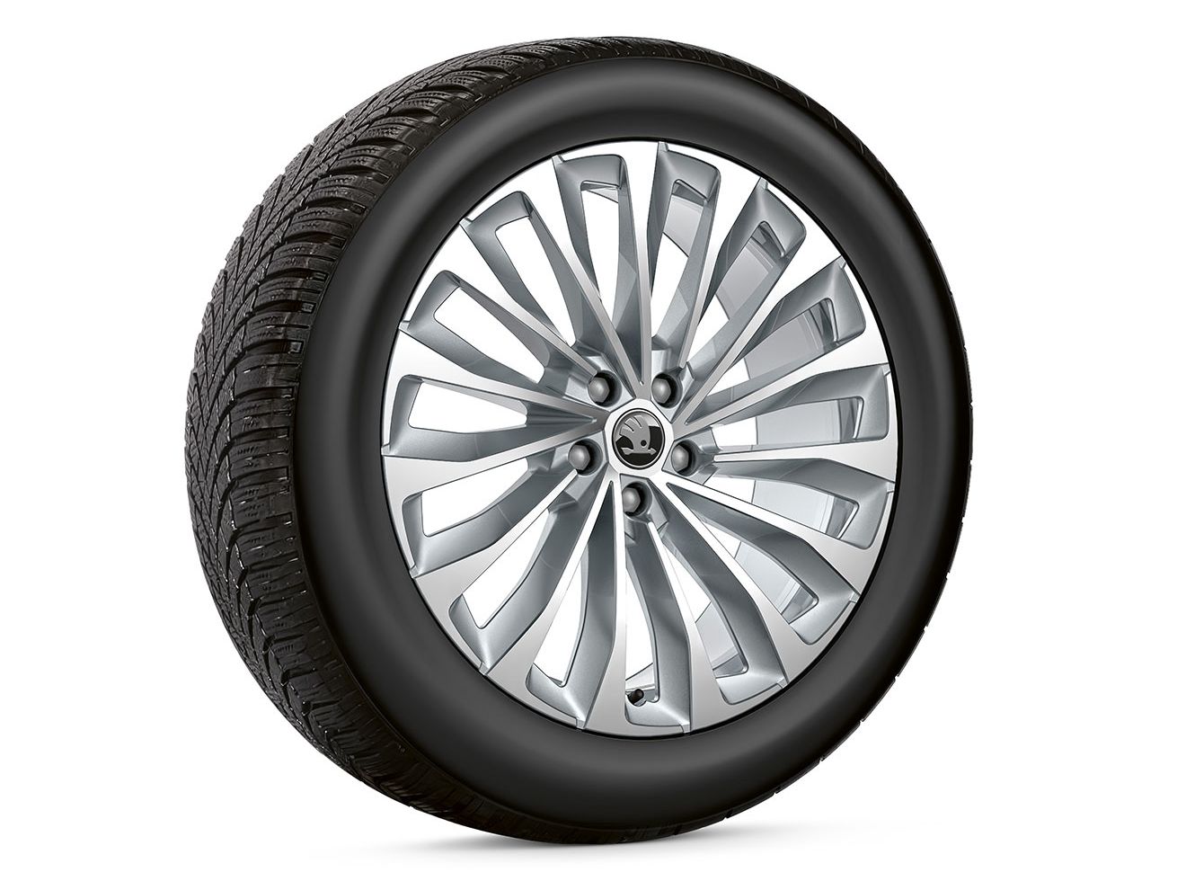 Škoda Fabia Winterkomplett­räder Asterion Silber 8,0 x 20"