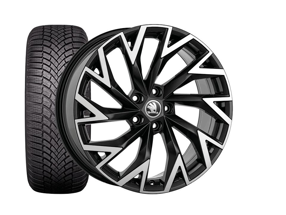 Škoda Superb Winterkomplettrad Helix Schwarz