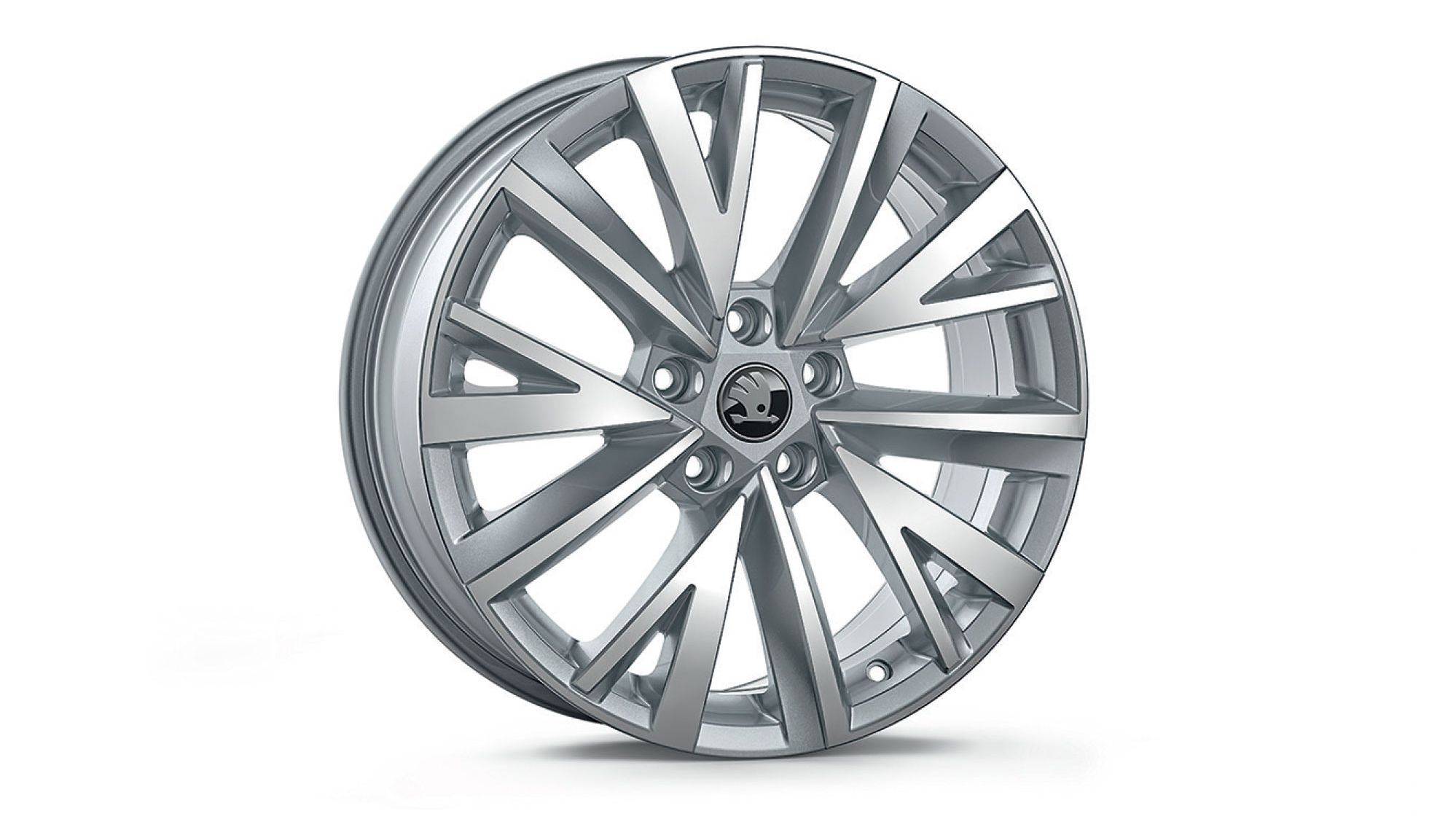 Škoda Leichtmetallfelge Gigaro Silber glanzgedreht
