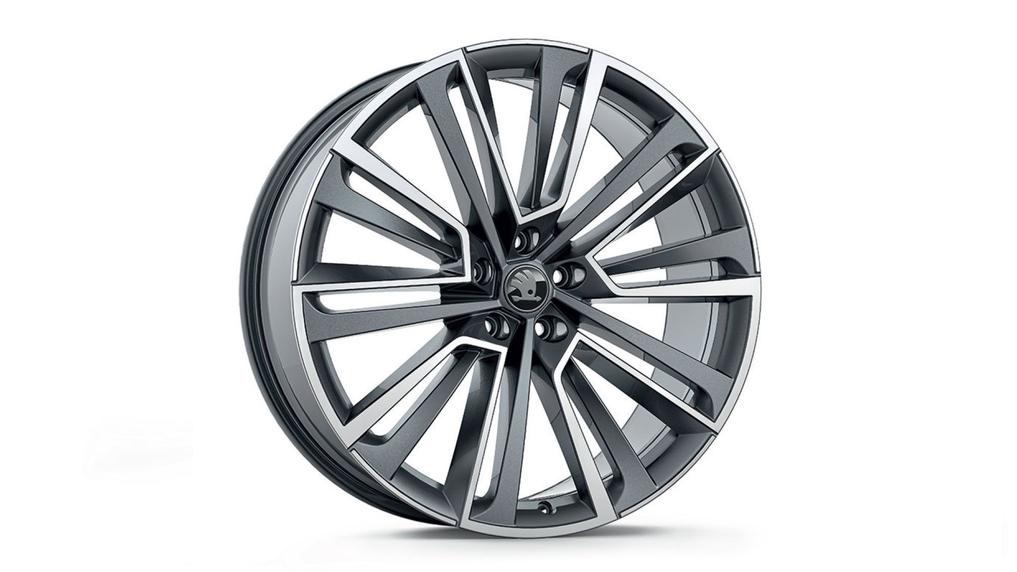 Škoda Leichtmetallfelge Aquarius Anthrazit glanzgedreht