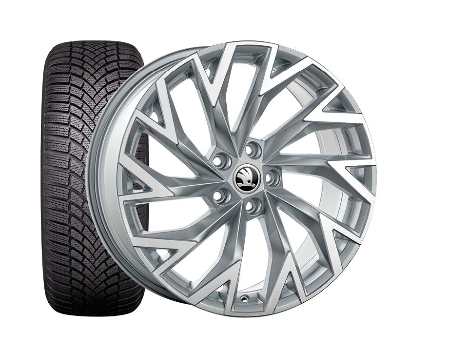 Škoda Superb Winterkomplettrad Helix Silber