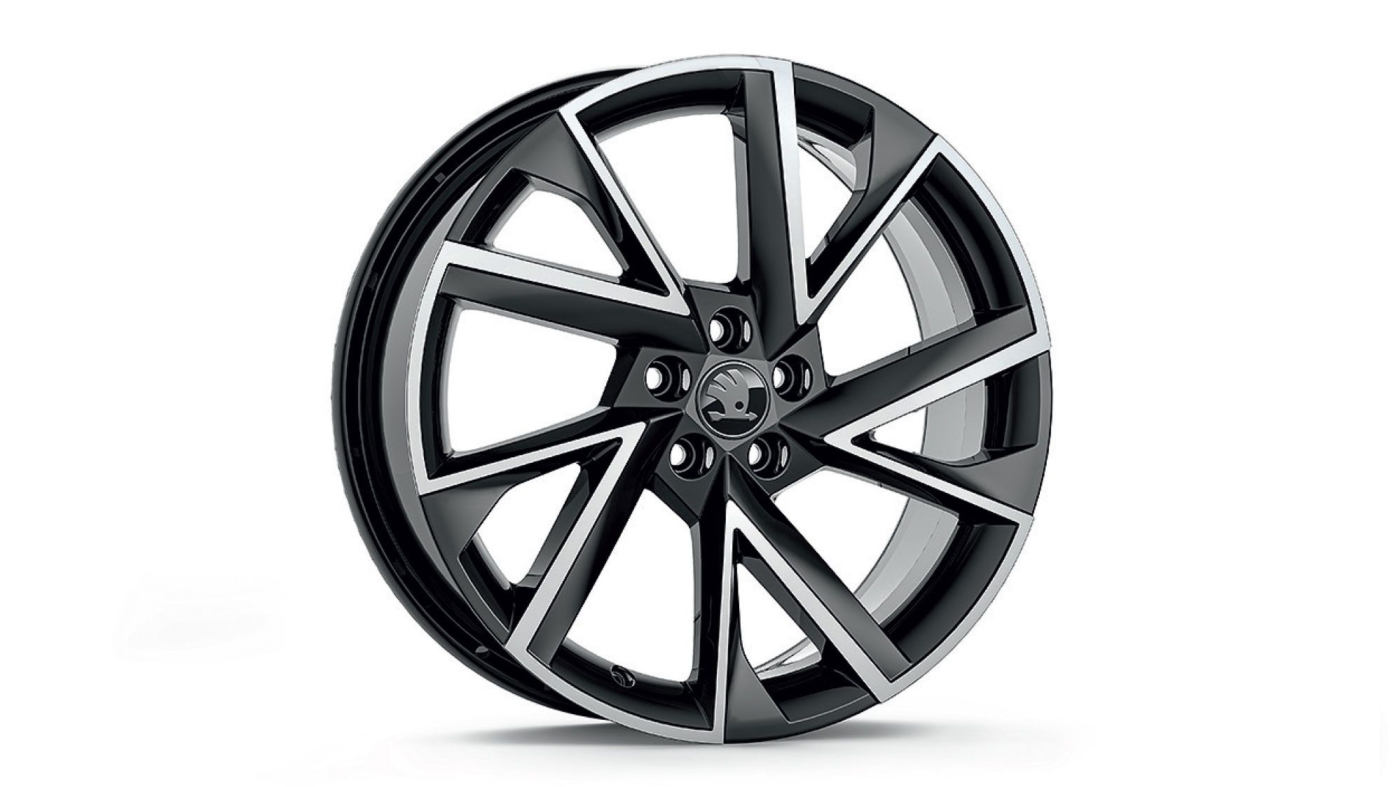 Škoda Leichtmetallfelge Schwarz glanzgedreht