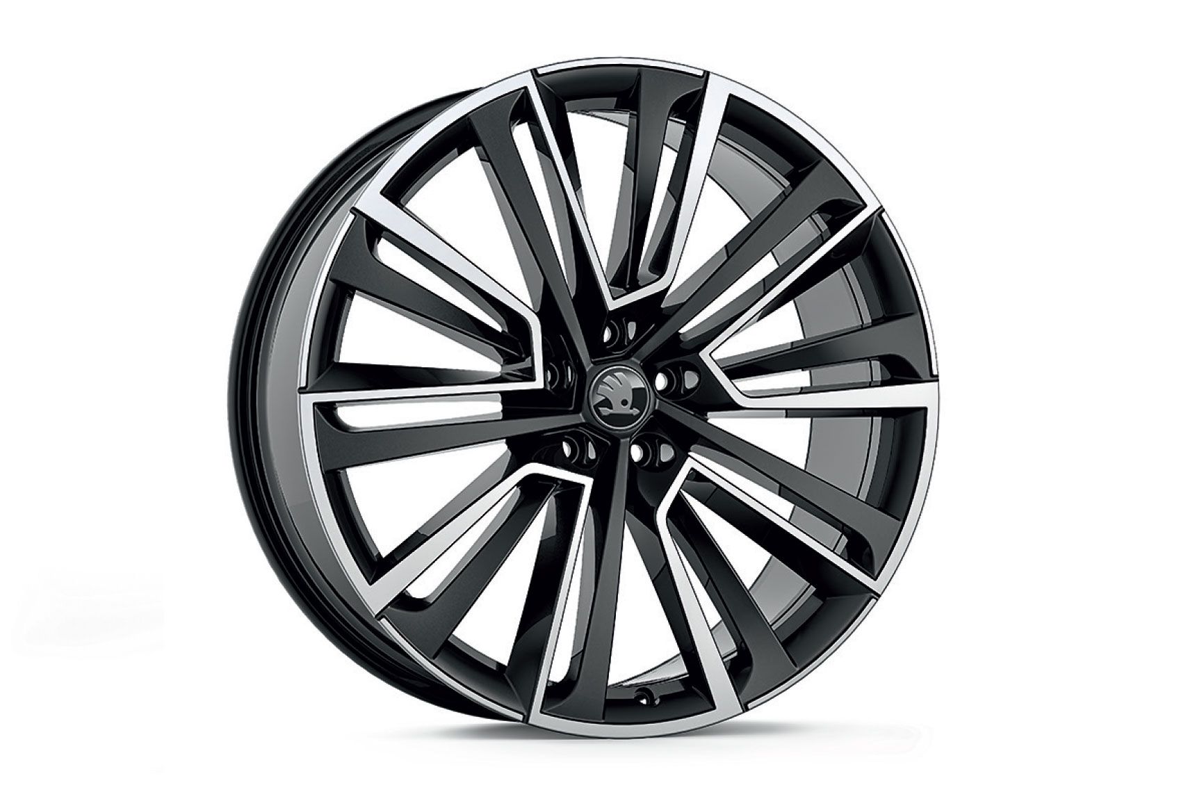 Škoda Leichtmetallfelge Aquarius Schwarz glanzgedreht