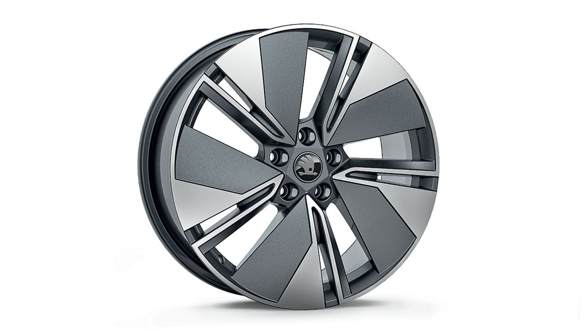 Škoda Leichtmetallfelge Regulus Anthrazit glanzgedreht