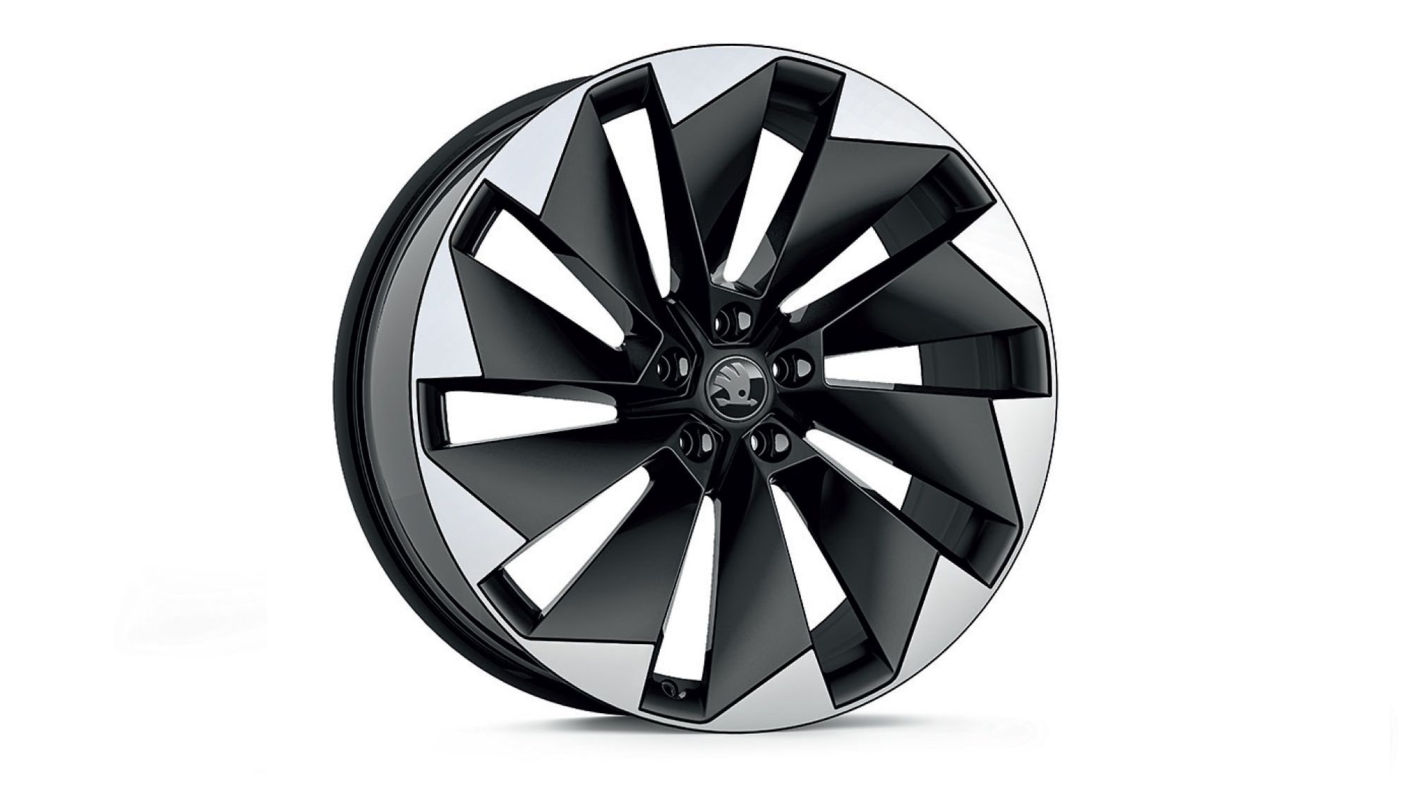 Škoda Leichtmetallfelge Supernova Schwarz glanzgedreht