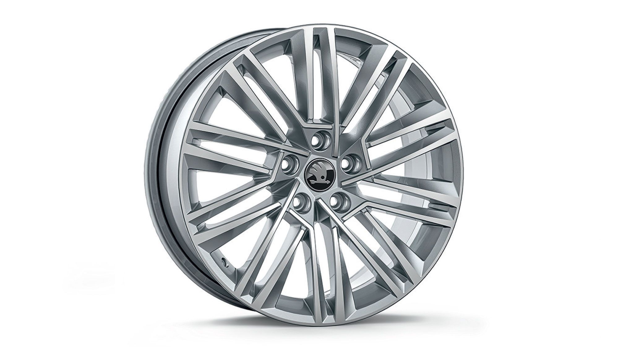 Škoda Leichtmetallfelge Luxon Silber glanzgedreht