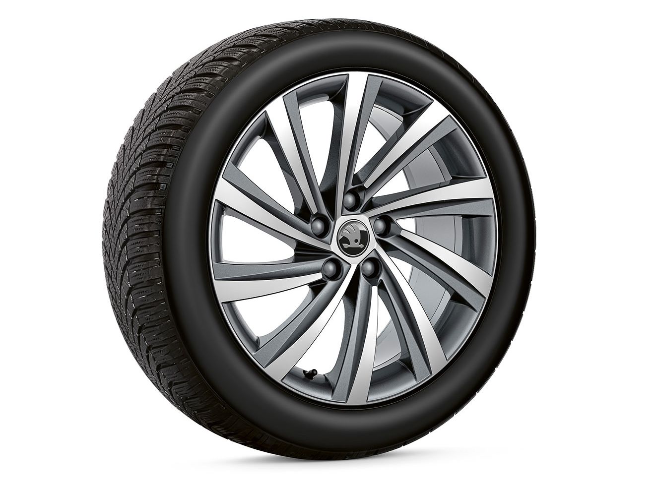 Škoda Winterkomplett­räder Perseus 7,5 x 18" Anthrazit