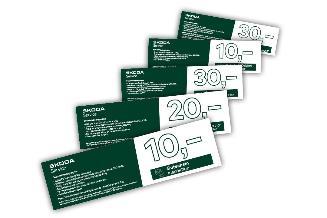 Škoda Service Gutscheine
