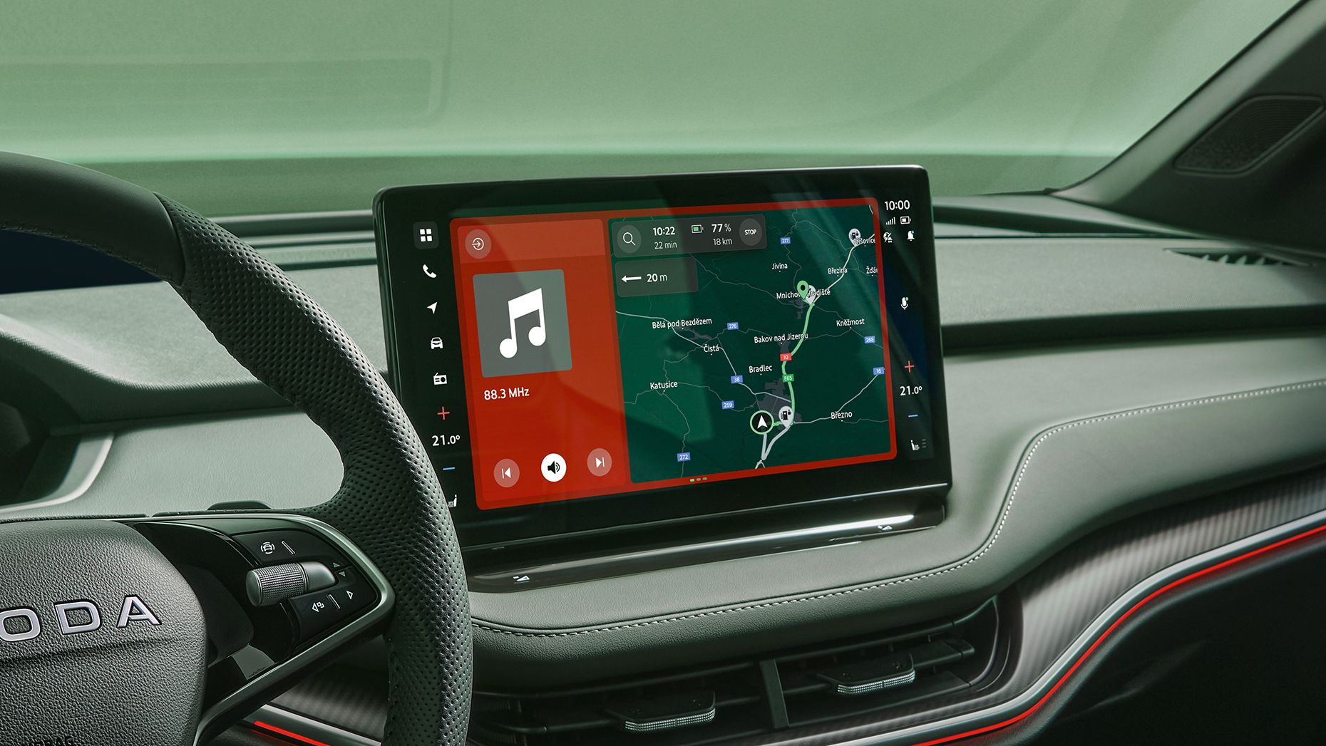 Škoda Enyaq Sportline Konnektivität - Display