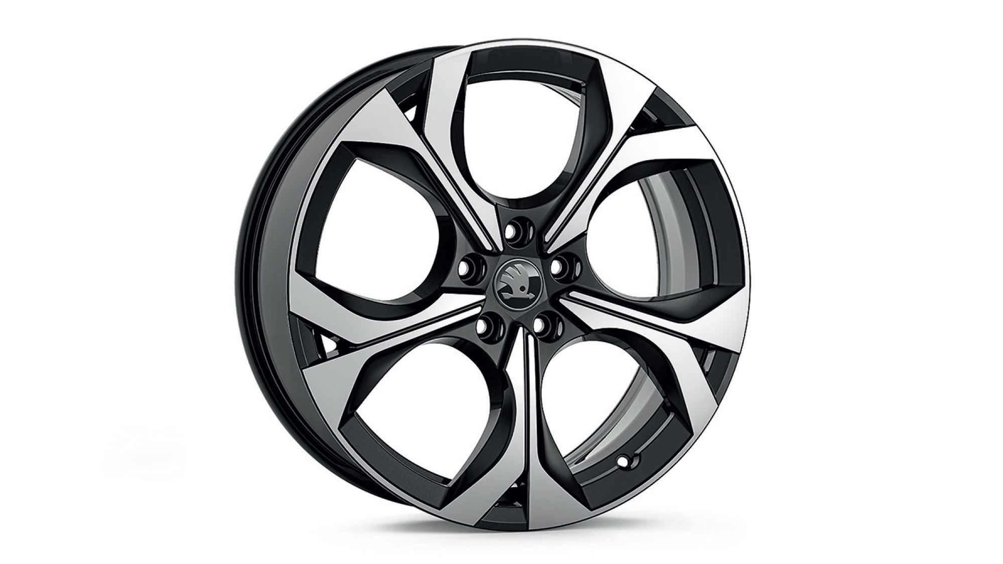 Škoda Leichtmetallfelge Elias Schwarz glanzgedreht