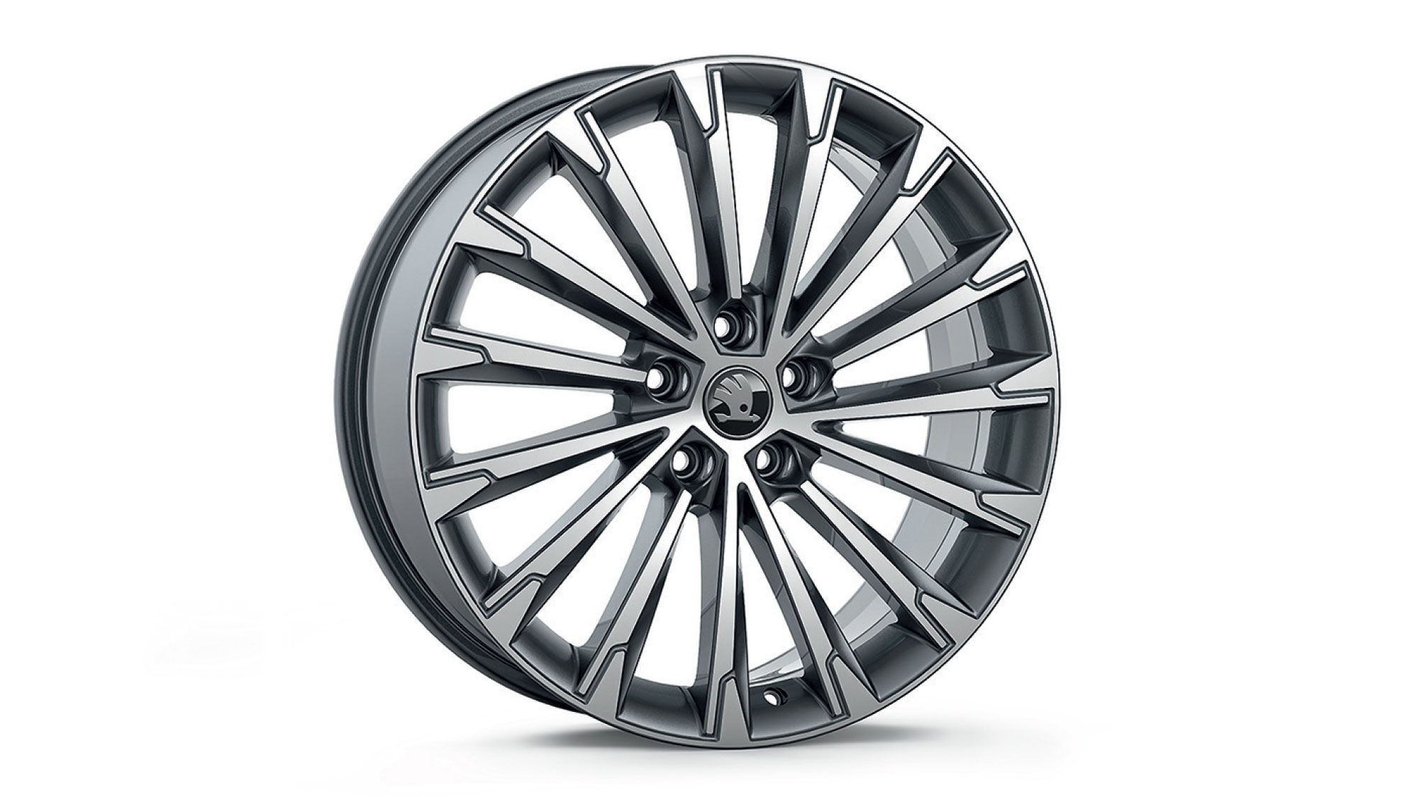 Škoda Leichtmetallfelge Becrux-Anthrazit-glanzgedreht