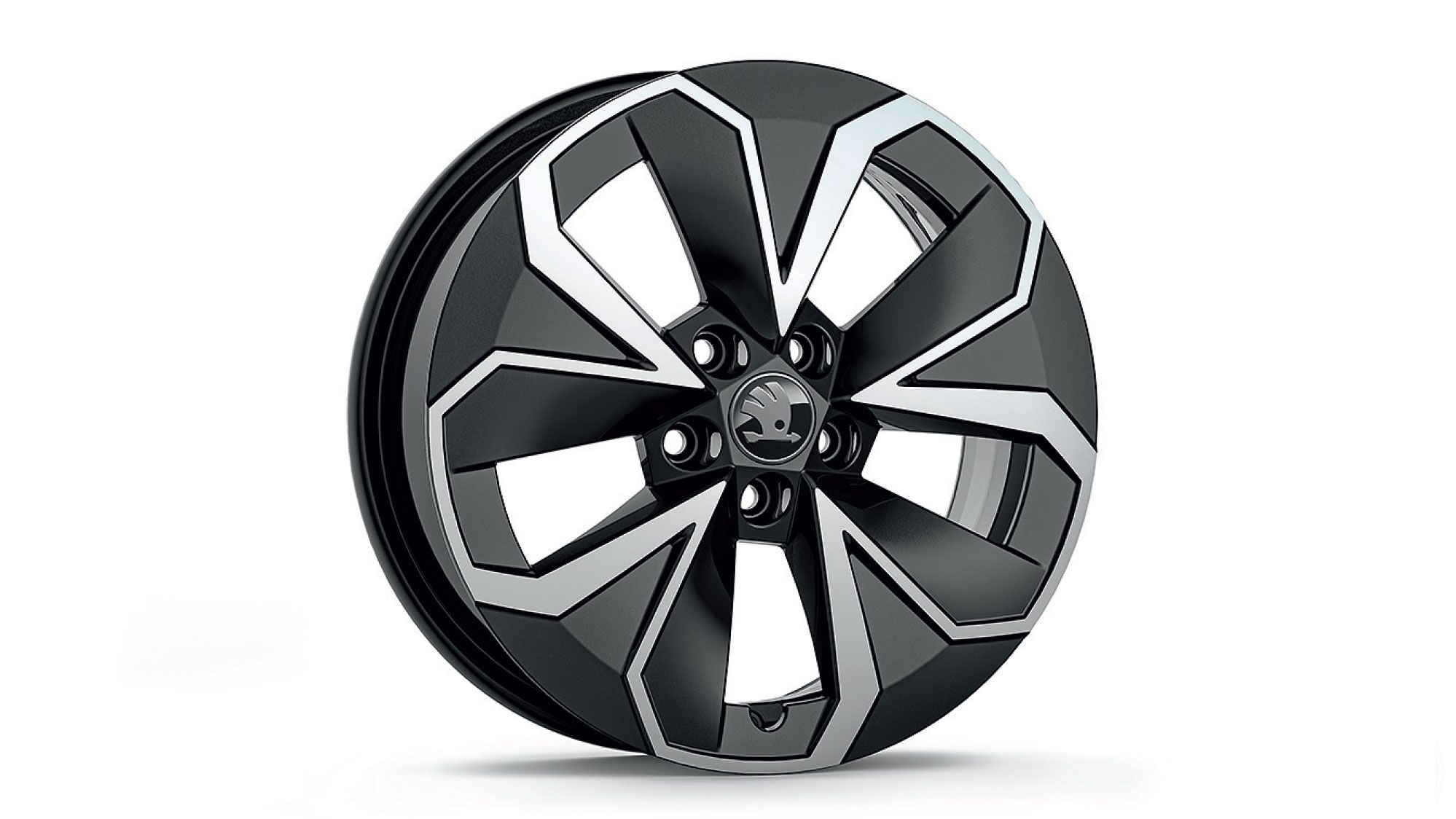 Škoda Leichtmetallfelge Montado Schwarz glanzgedreht