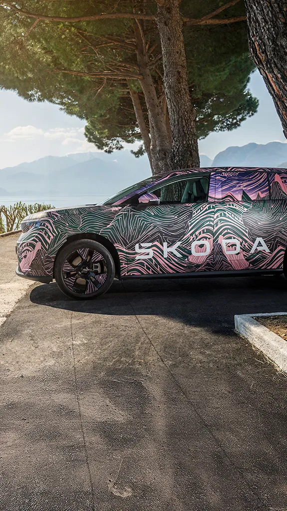 Škoda Peaq in getarnter Folierung