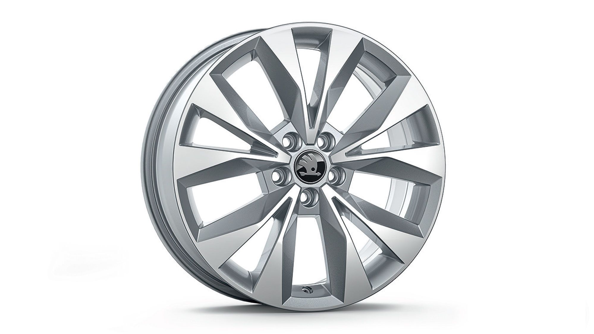 Škoda Leichtmetallfelge Silber glanzgedreht