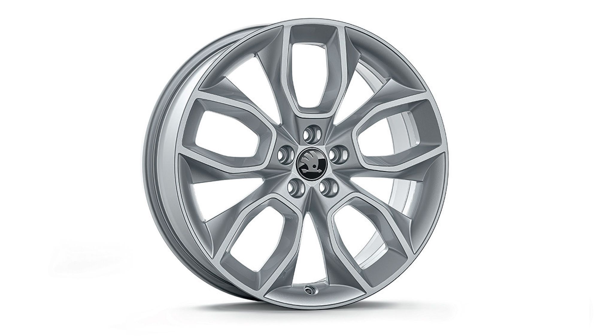 Škoda Leichtmetallfelge Crater Silber