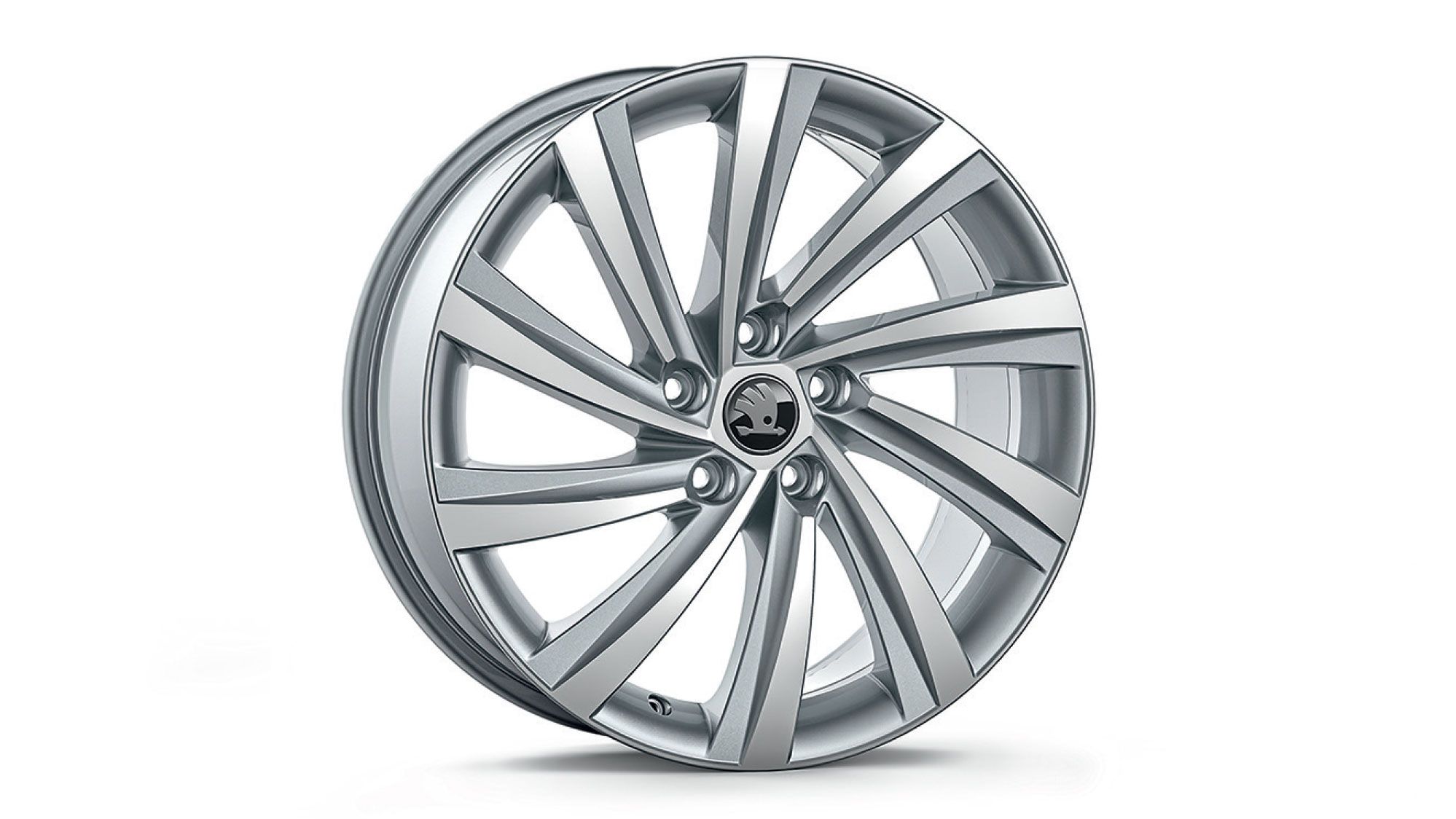 Škoda Leichtmetallfelge Perseus Silber glanzgedreht