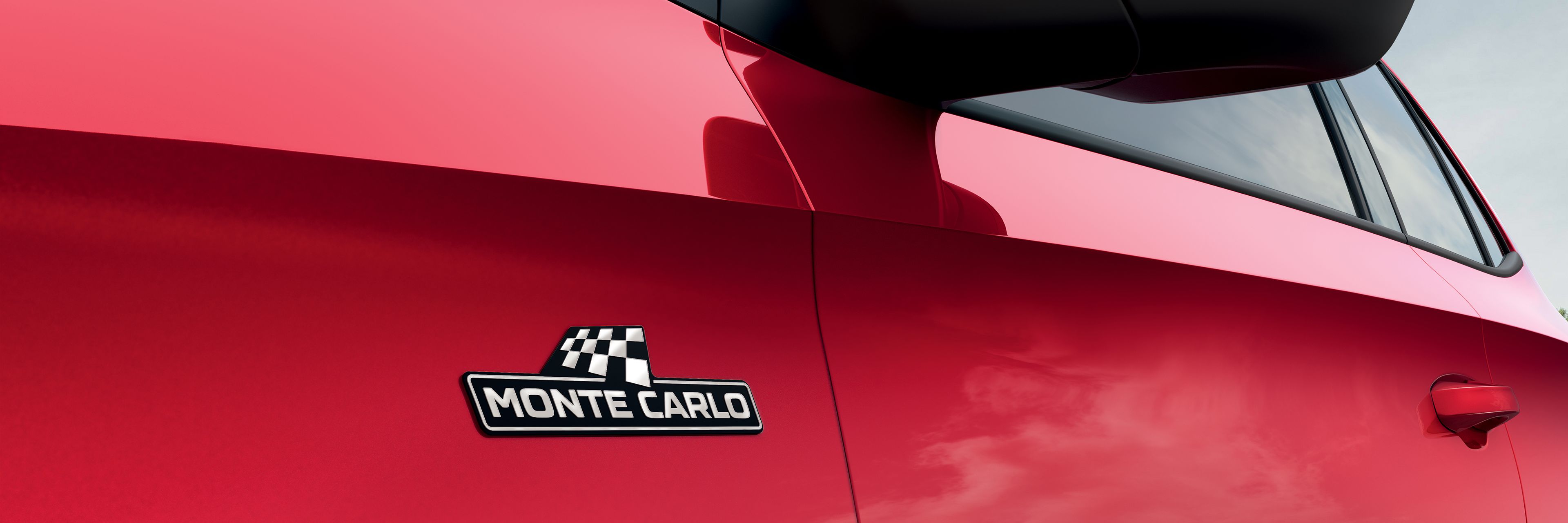 Škoda Fabia Monte Carlo Kotflügel mit Monte Carlo-Emblem