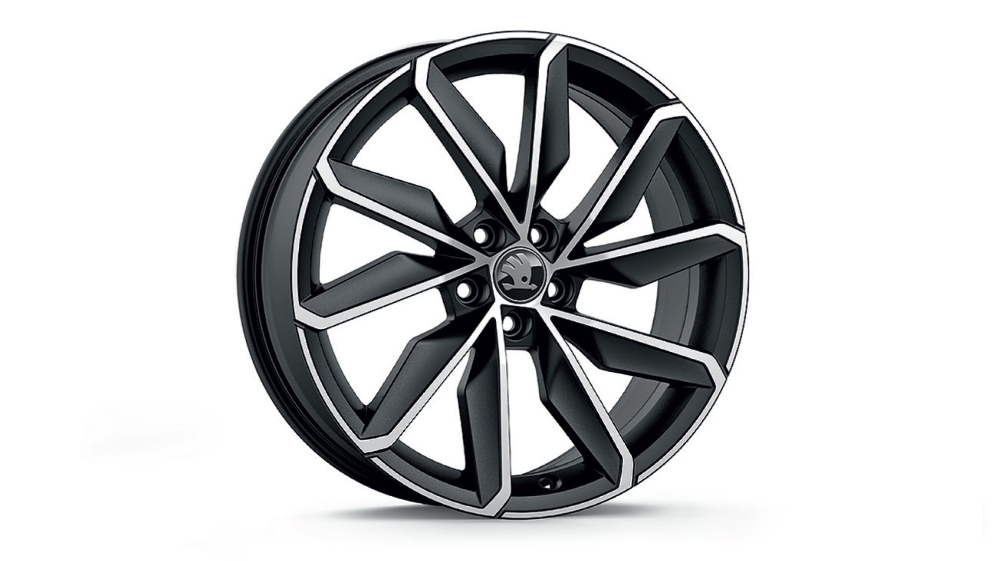 Škoda Leichtmetallfelge Blade Schwarz matt glanzgedreht