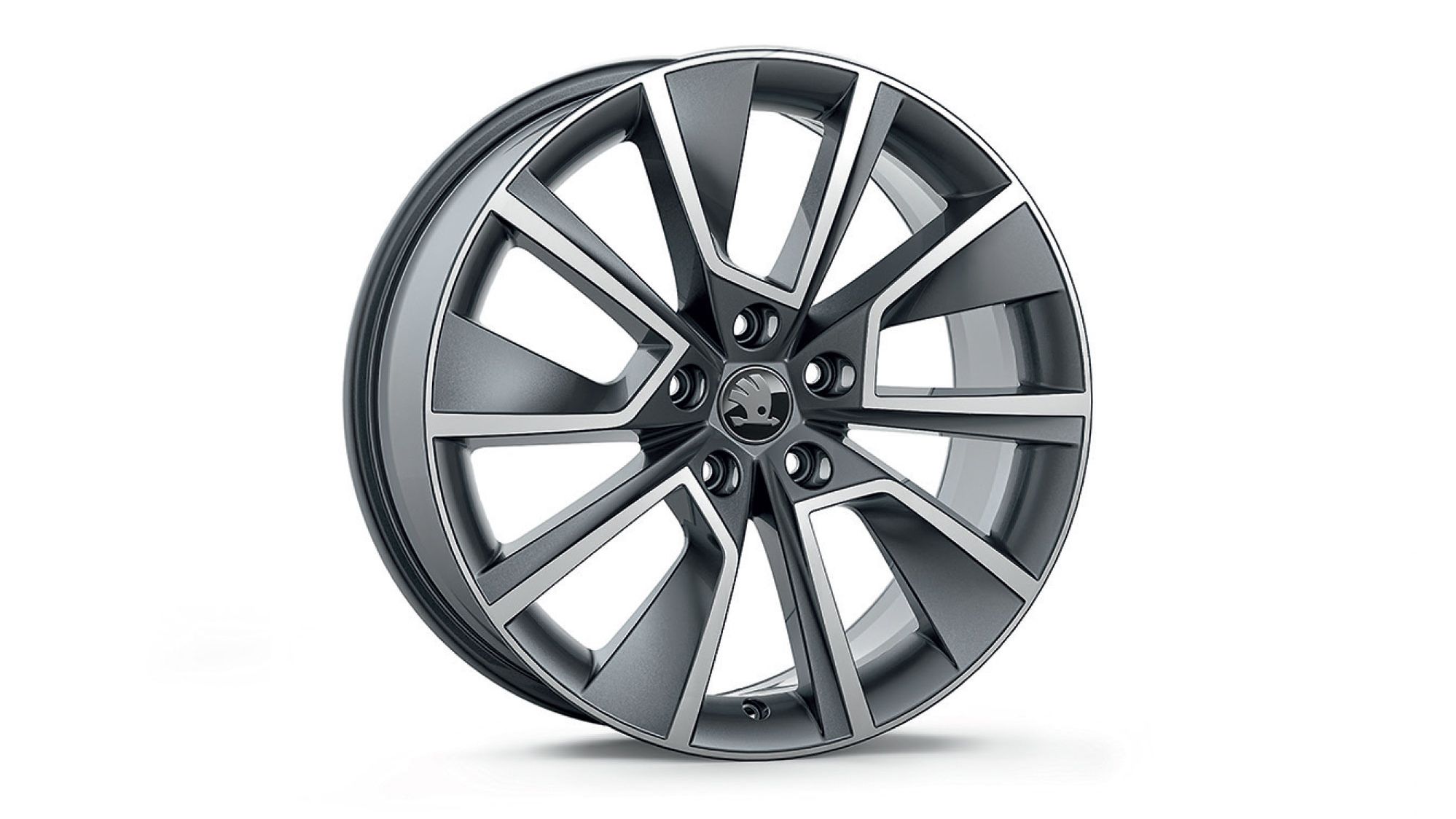 Škoda Leichtmetallfelge Braga Anthrazit glanzgedreht