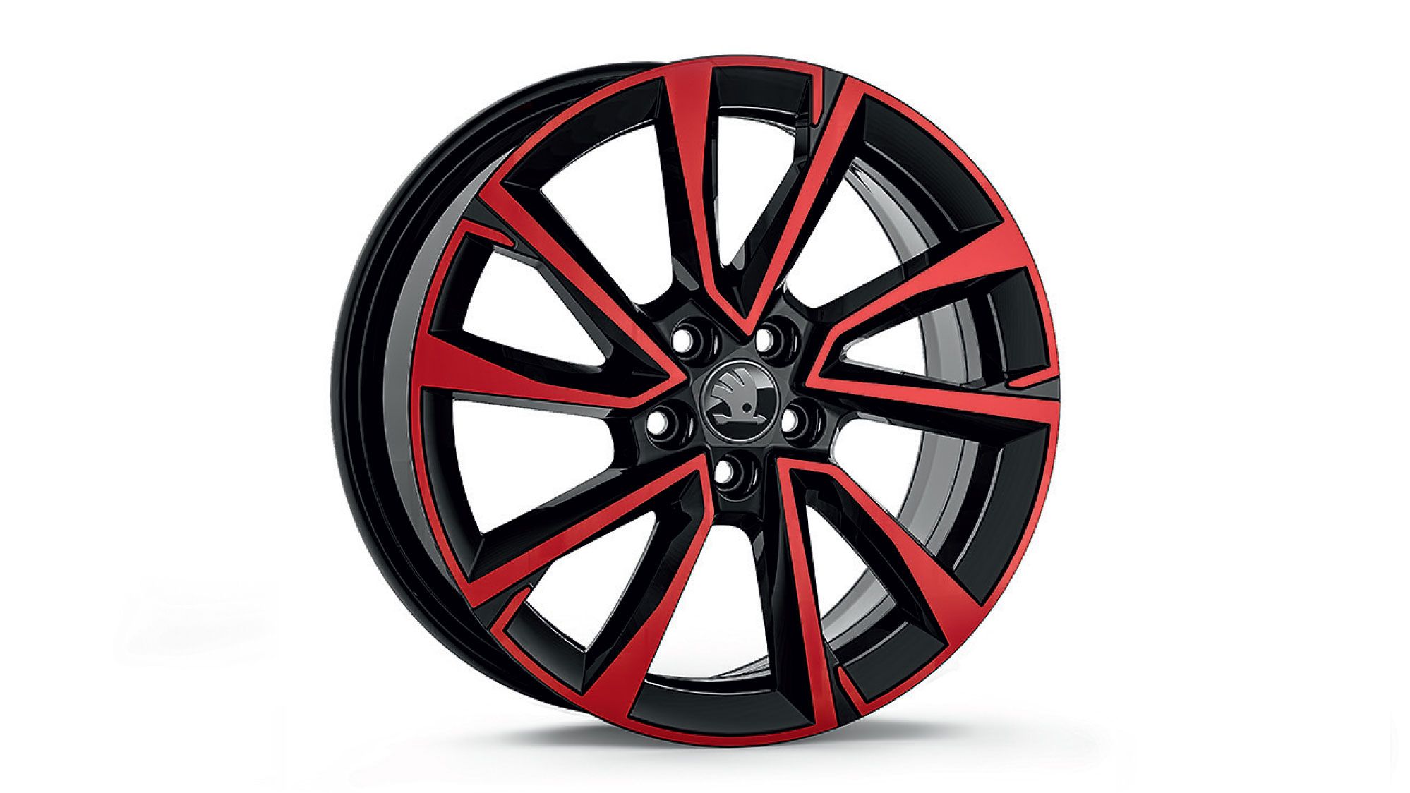 Škoda Leichtmetallfelge Procyon Schwarz Rot