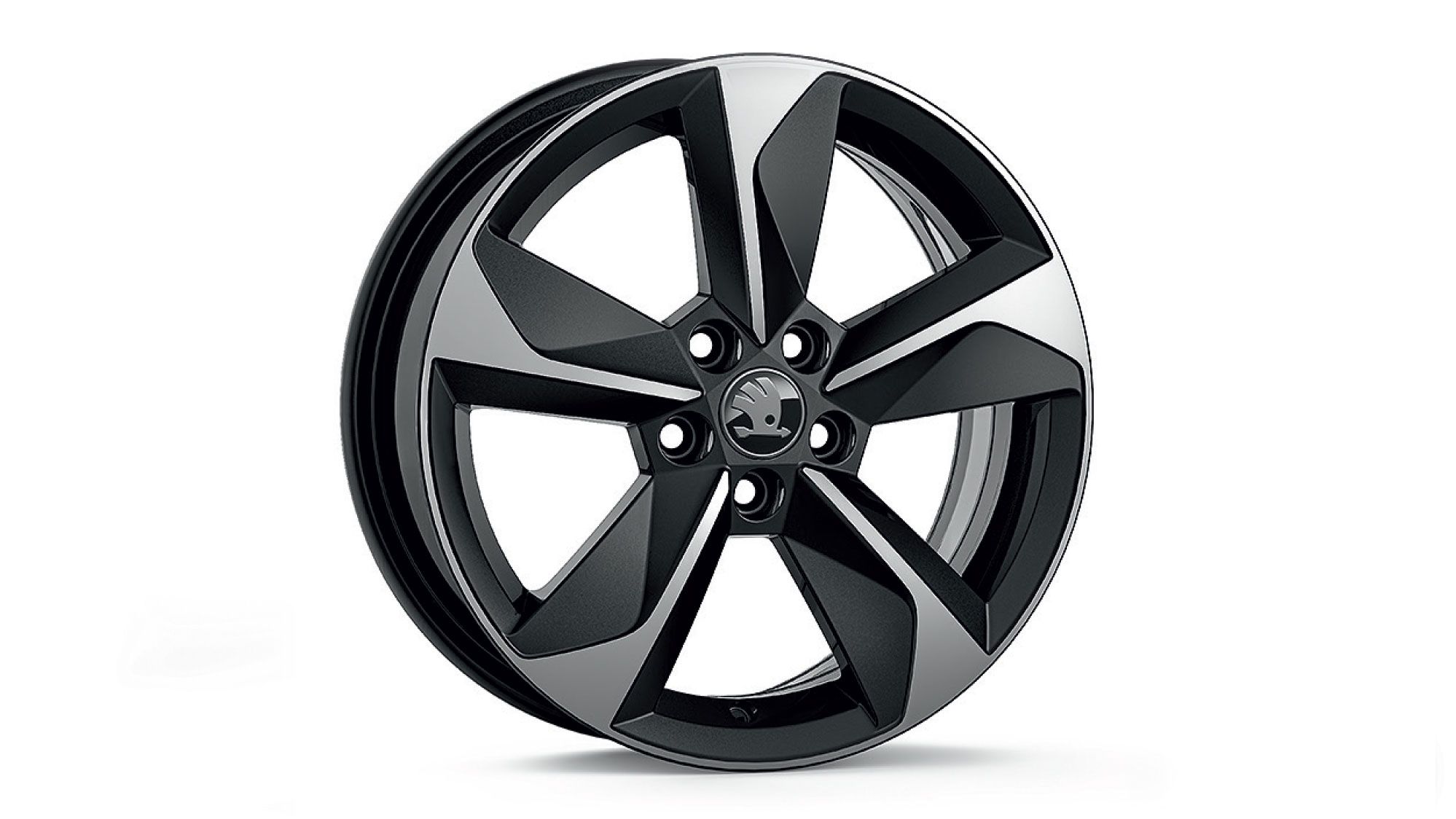 Škoda Leichtmetallfelge Ursus Schwarz glanzgedreht