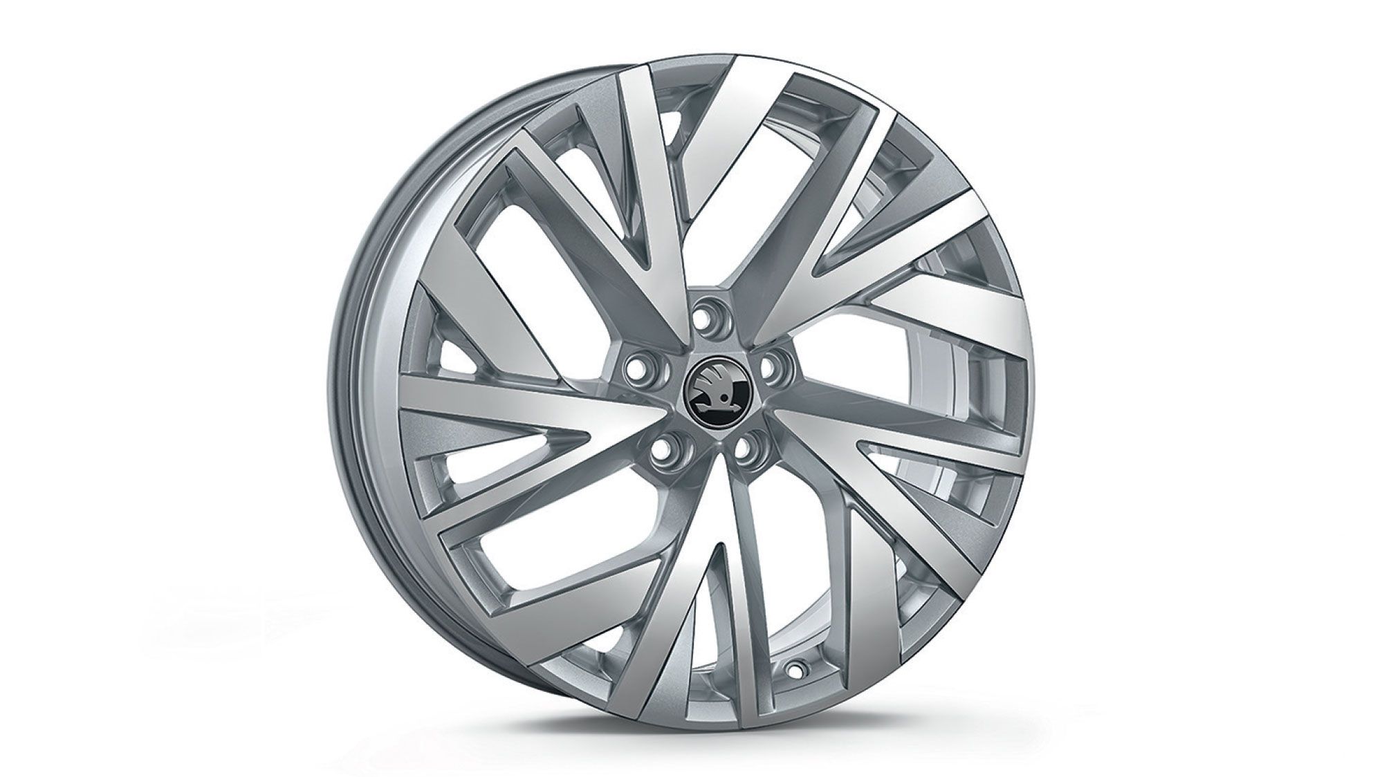 Škoda Leichtmetallfelge Atria Silber glanzgedreht