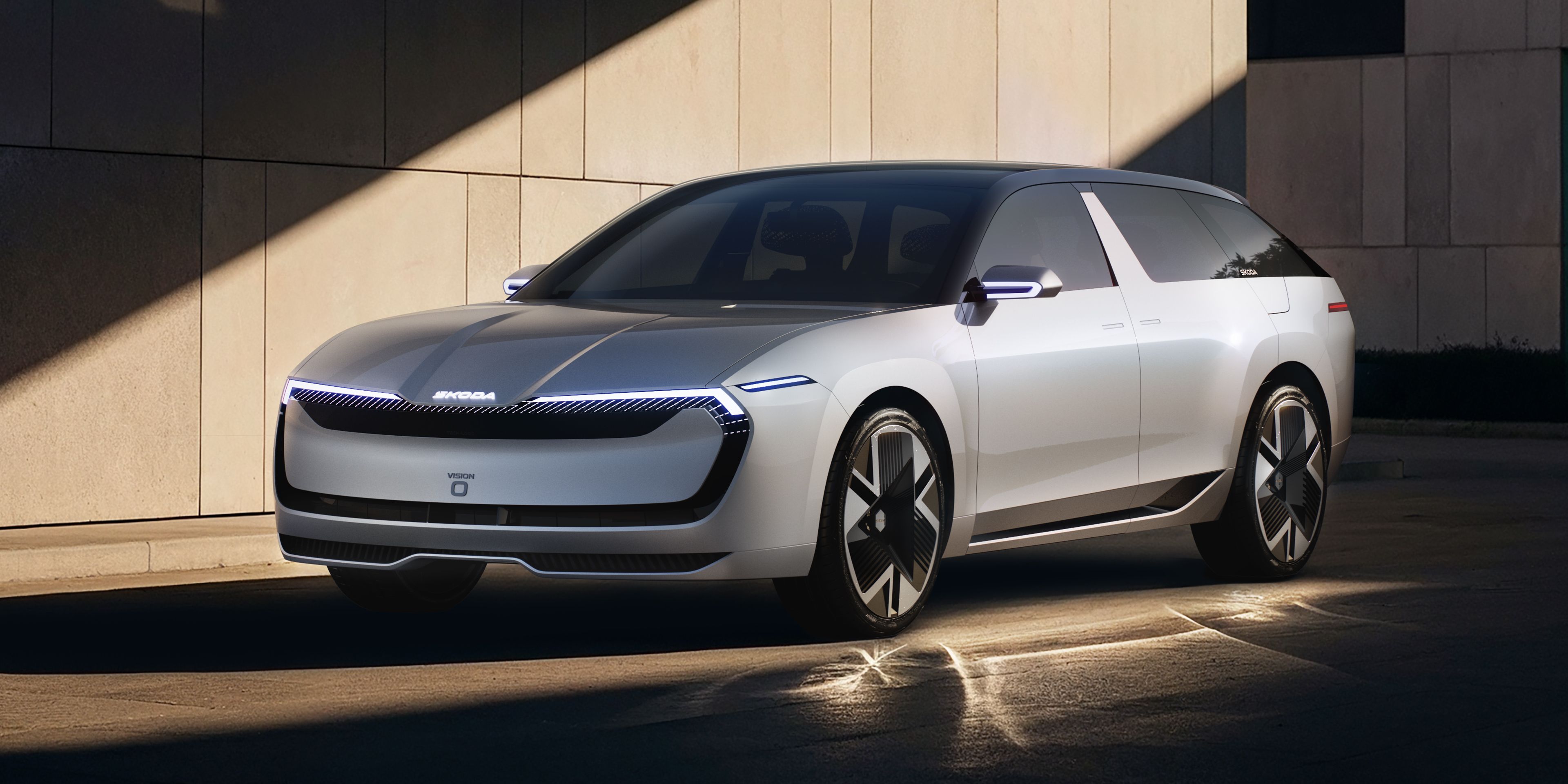 Škoda Vision O von seitlich rechts
