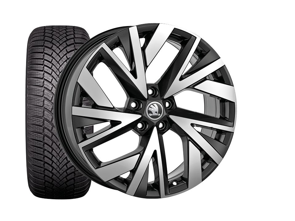 Škoda Kodiaq Winterkomplettrad Atria Schwarz