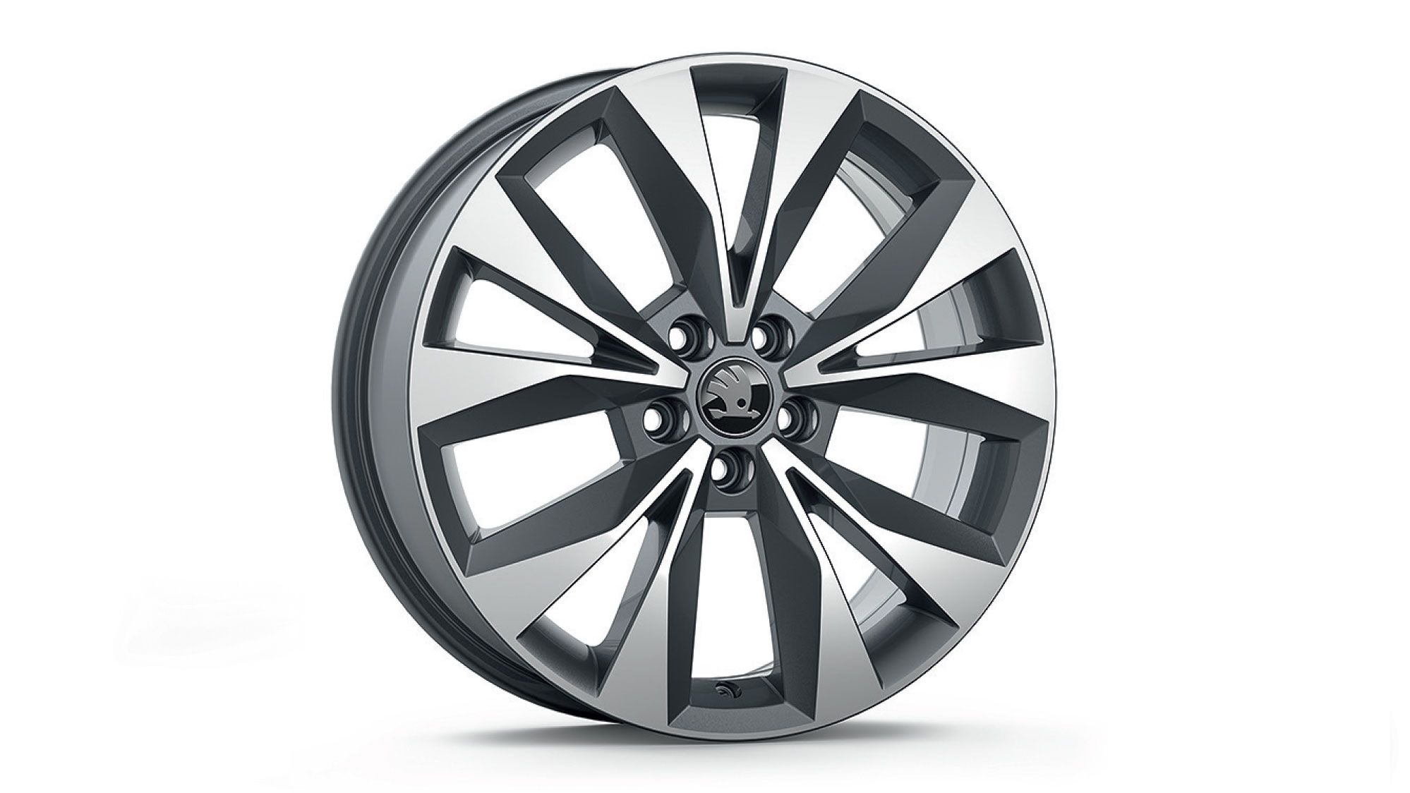 Škoda Leichtmetallfelge Geneva Anthrazit glanzgedreht