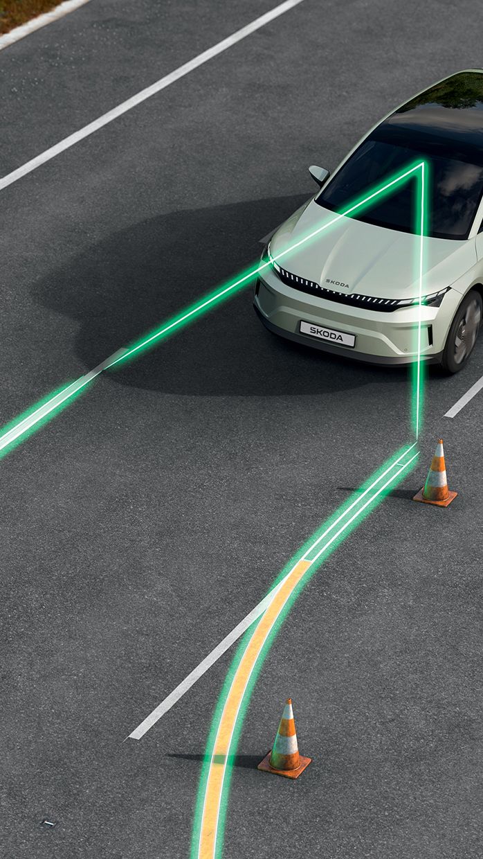 Škoda Peaq Spurhalte-Assistent