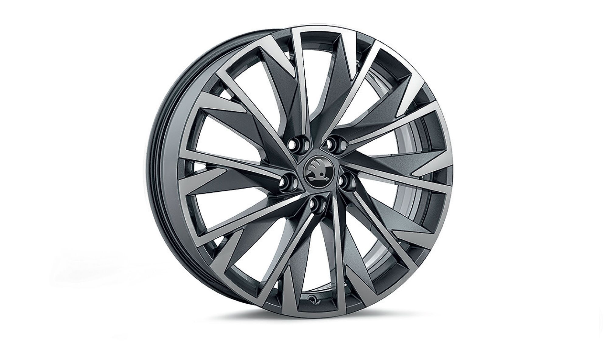 Škoda Leichtmetallfelge Hydrus Anthrazit glanzgedreht