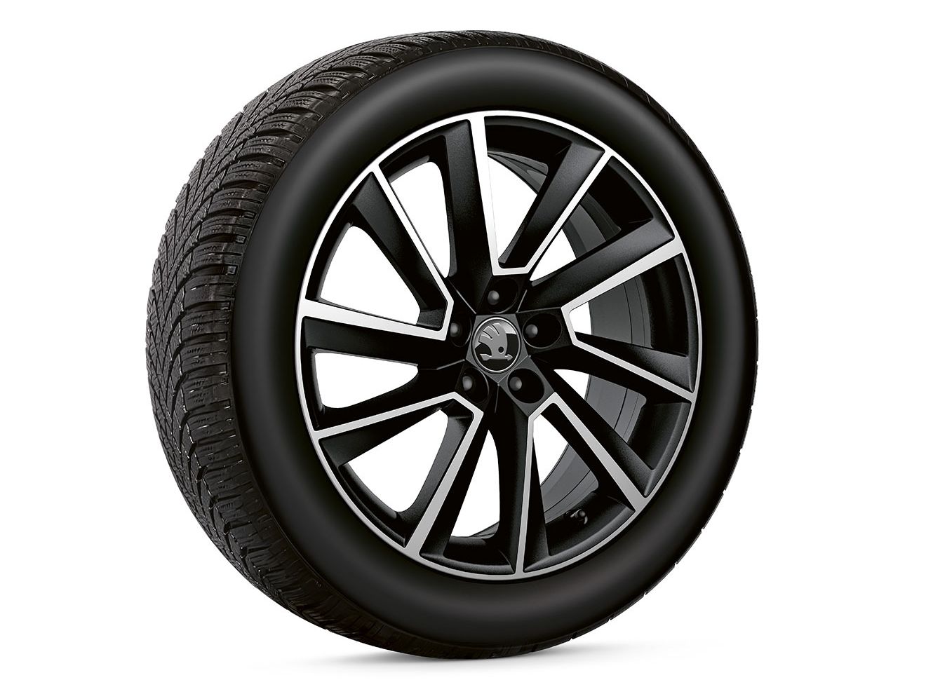 Škoda Fabia Winterkomplett­räder Stratos in Schwarz 6,5 x 17˝