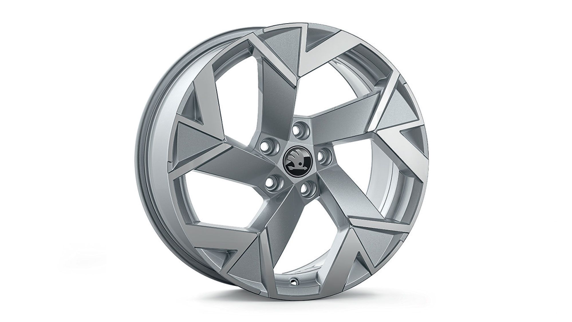 Škoda Leichtmetallfelge Trisuli Silber glanzgedreht