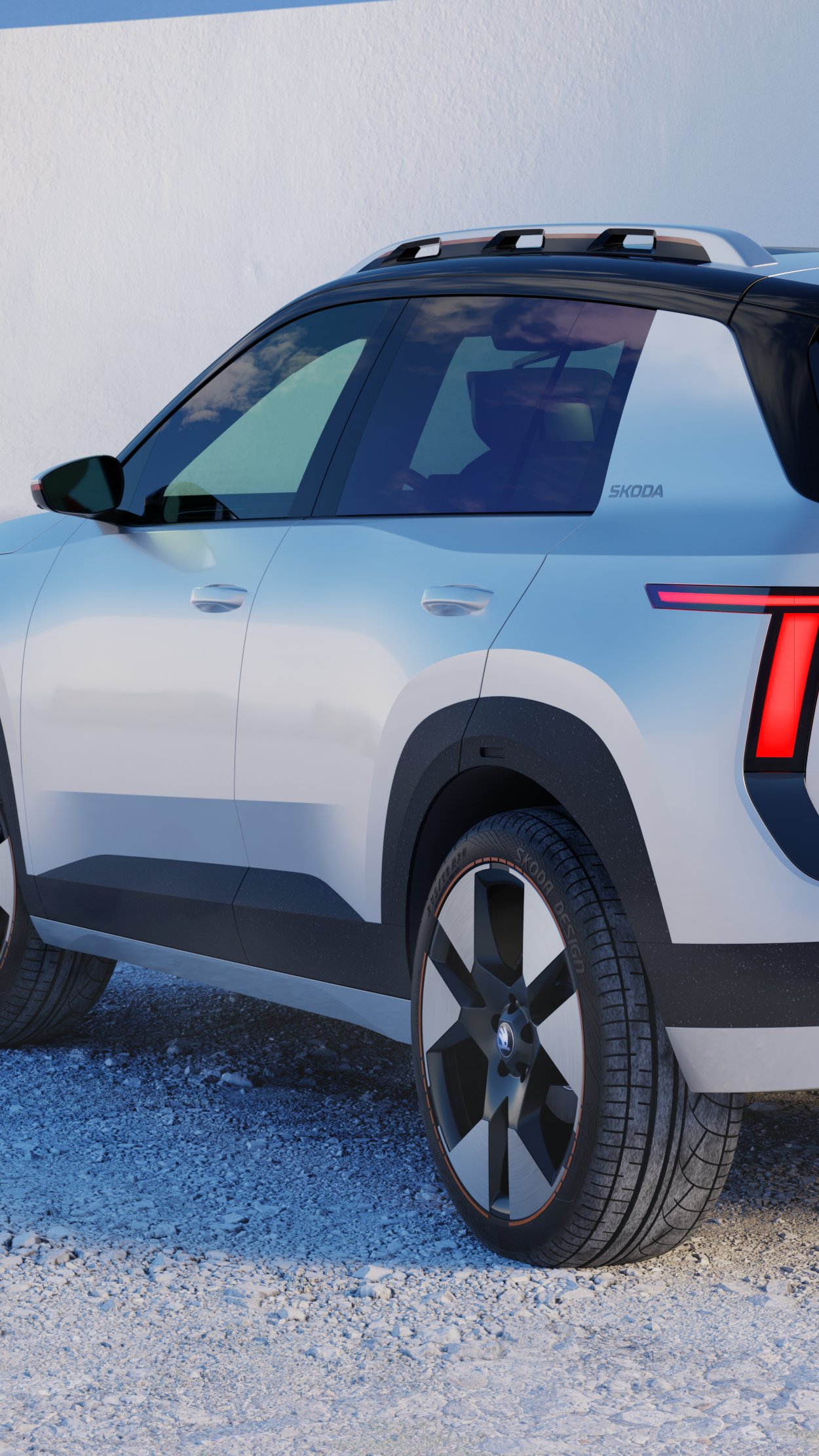 Škoda Epiq - Heckansicht - Link Baum
