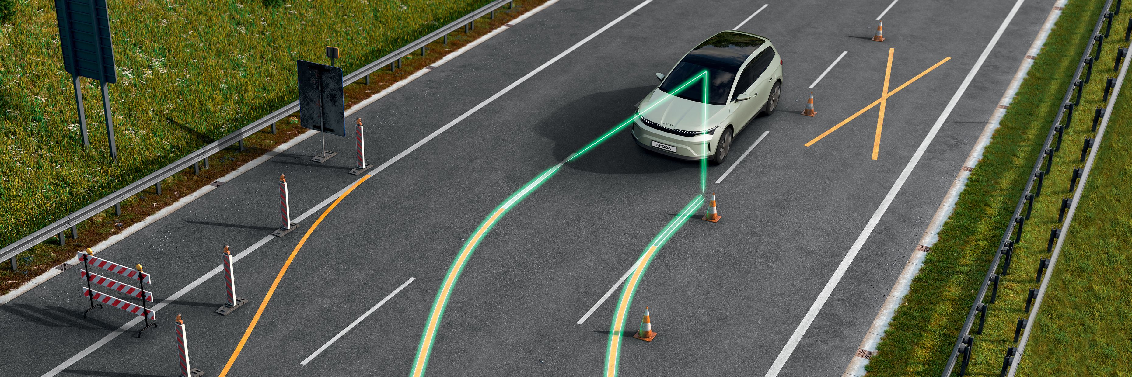Škoda Peaq Spurhalte-Assistent