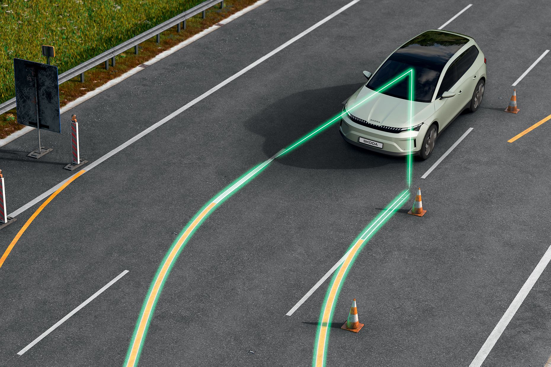 Škoda Peaq Spurhalte-Assistent