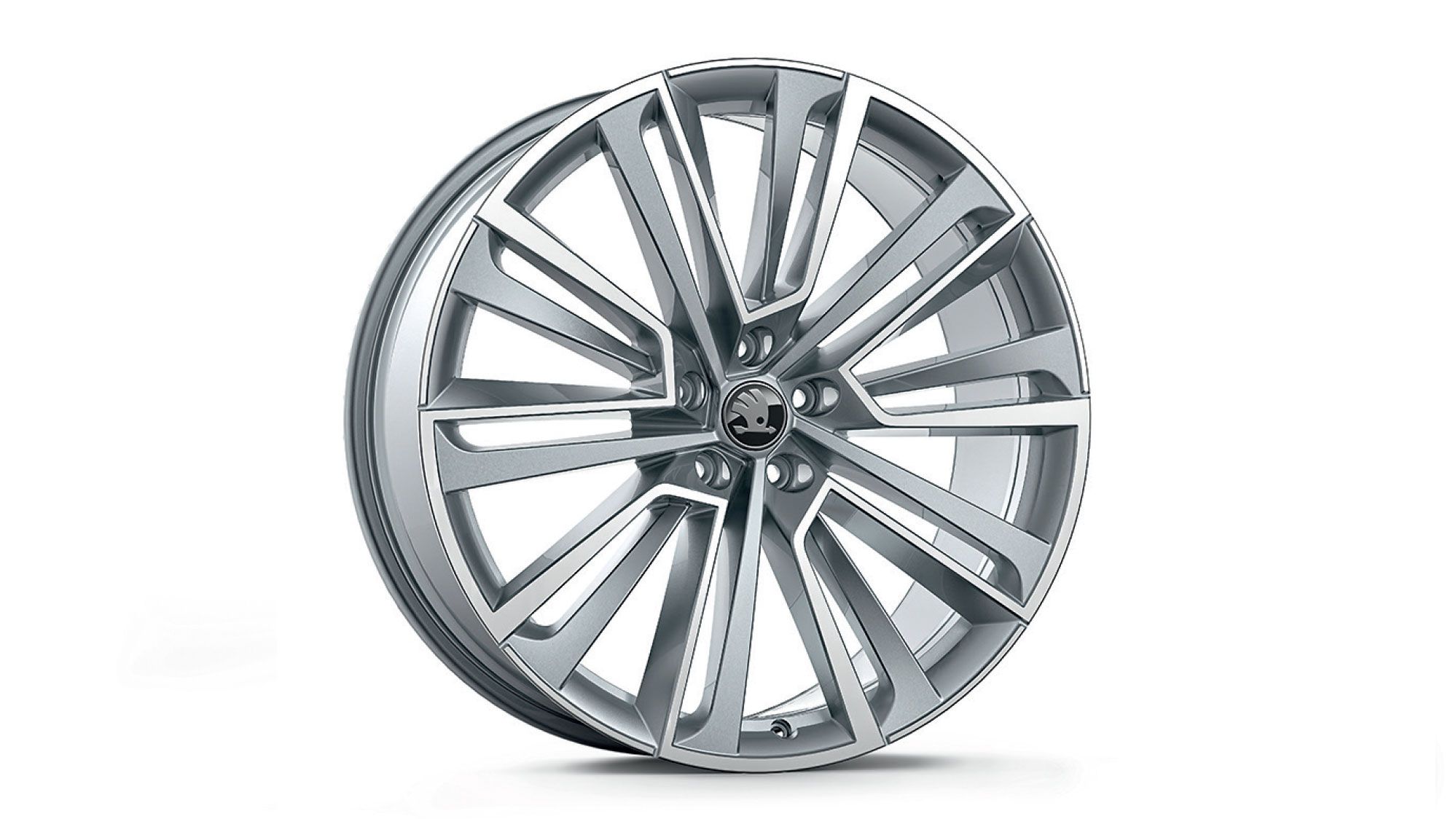 Škoda Leichtmetallfelge Aquarius Silber glanzgedreht