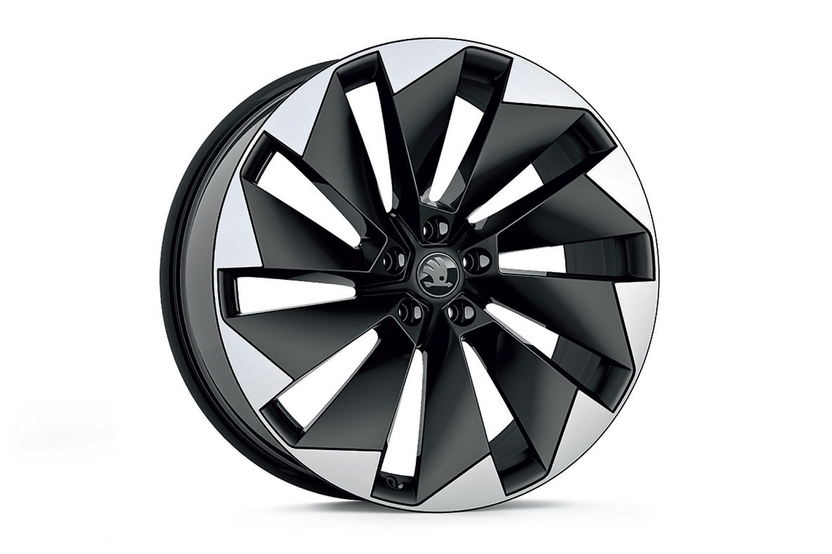 Škoda Leichtmetallfelge Supernova Schwarz glanzgedreht