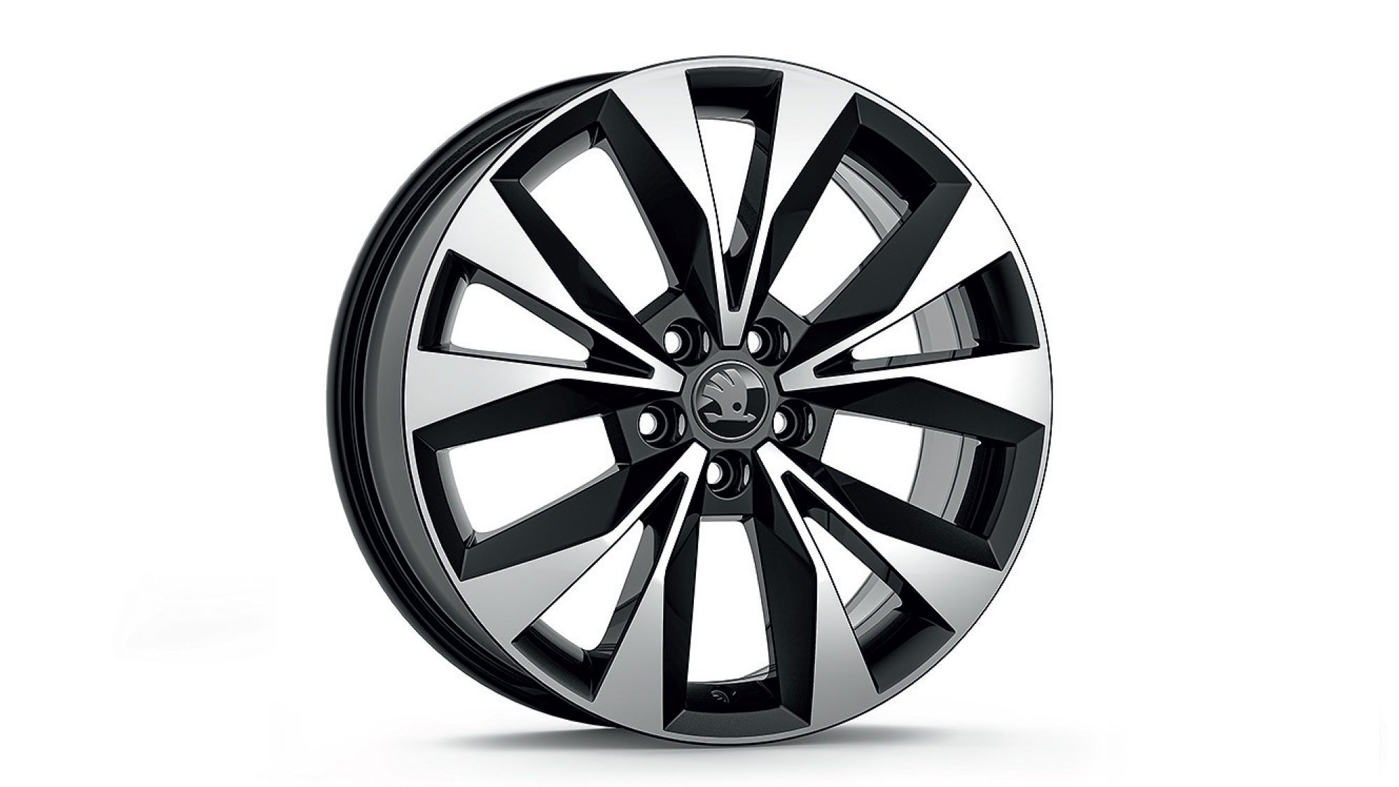 Škoda Leichtmetallfelge Geneva Schwarz glanzgedreht