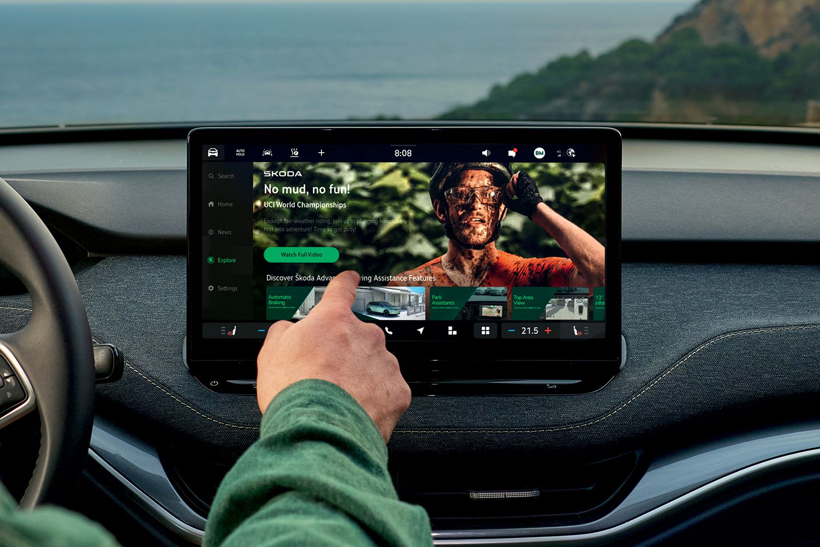 ŠkodaPlay auf dem Infotainment