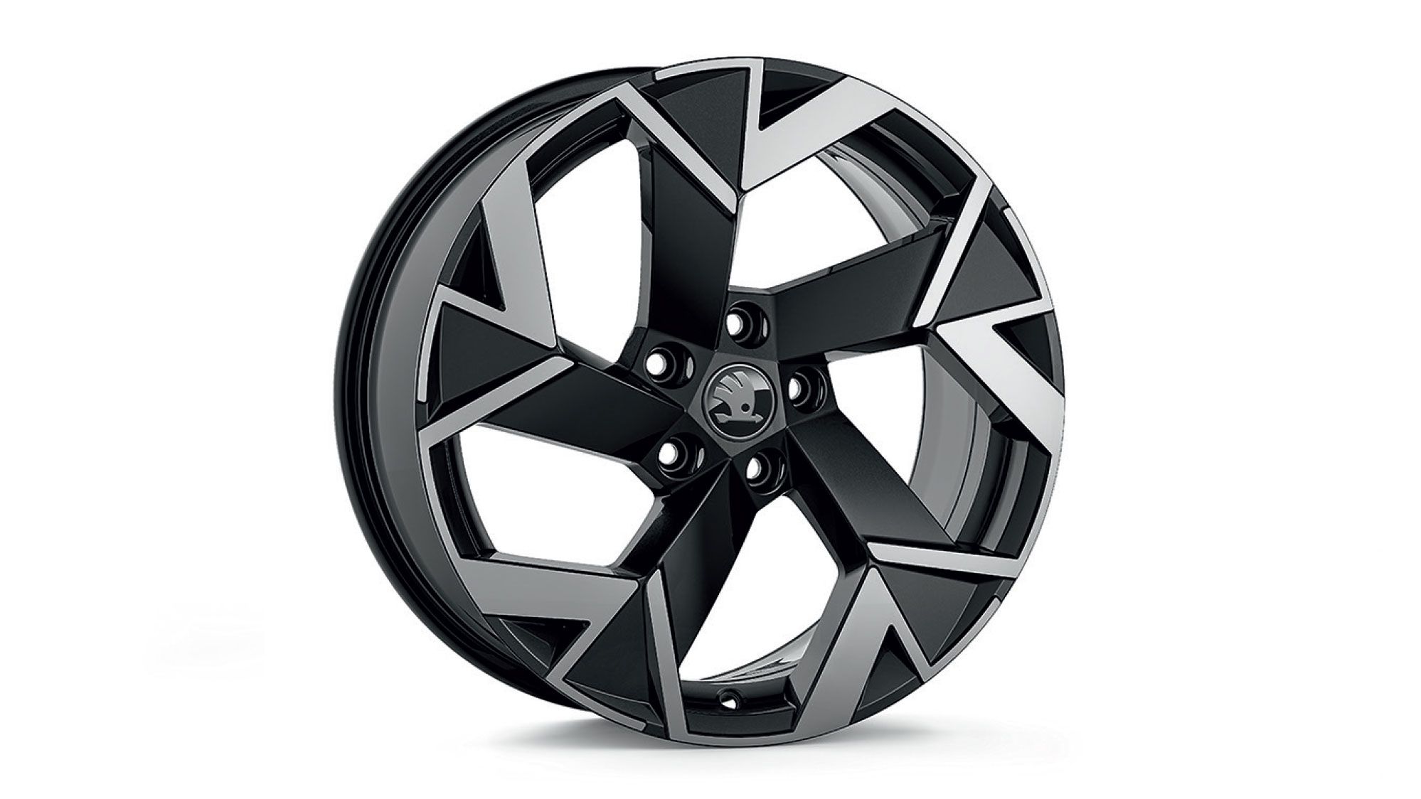 Škoda Leichtmetallfelge Trisuli Schwarz glanzgedreht