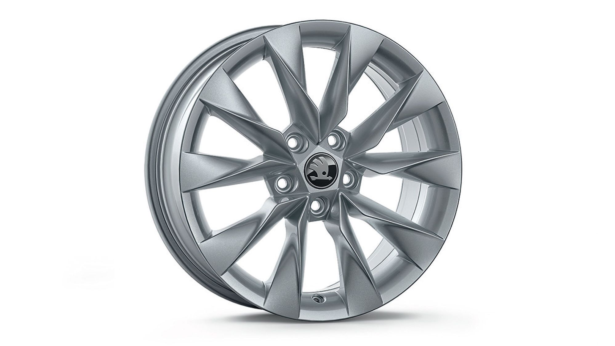 Škoda Leichtmetallfelge Crystal Silber